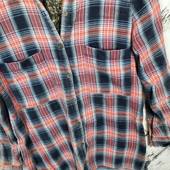 Free People Sequined Flannel Shirt S - Picture 4 of 4
